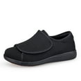 thumbnail image 1 of LASUDRAA Diabetic Adjustable Womens Shoes Widen Non-slip Sneakers for Swollen feet Black Size 7.0, 1 of 10