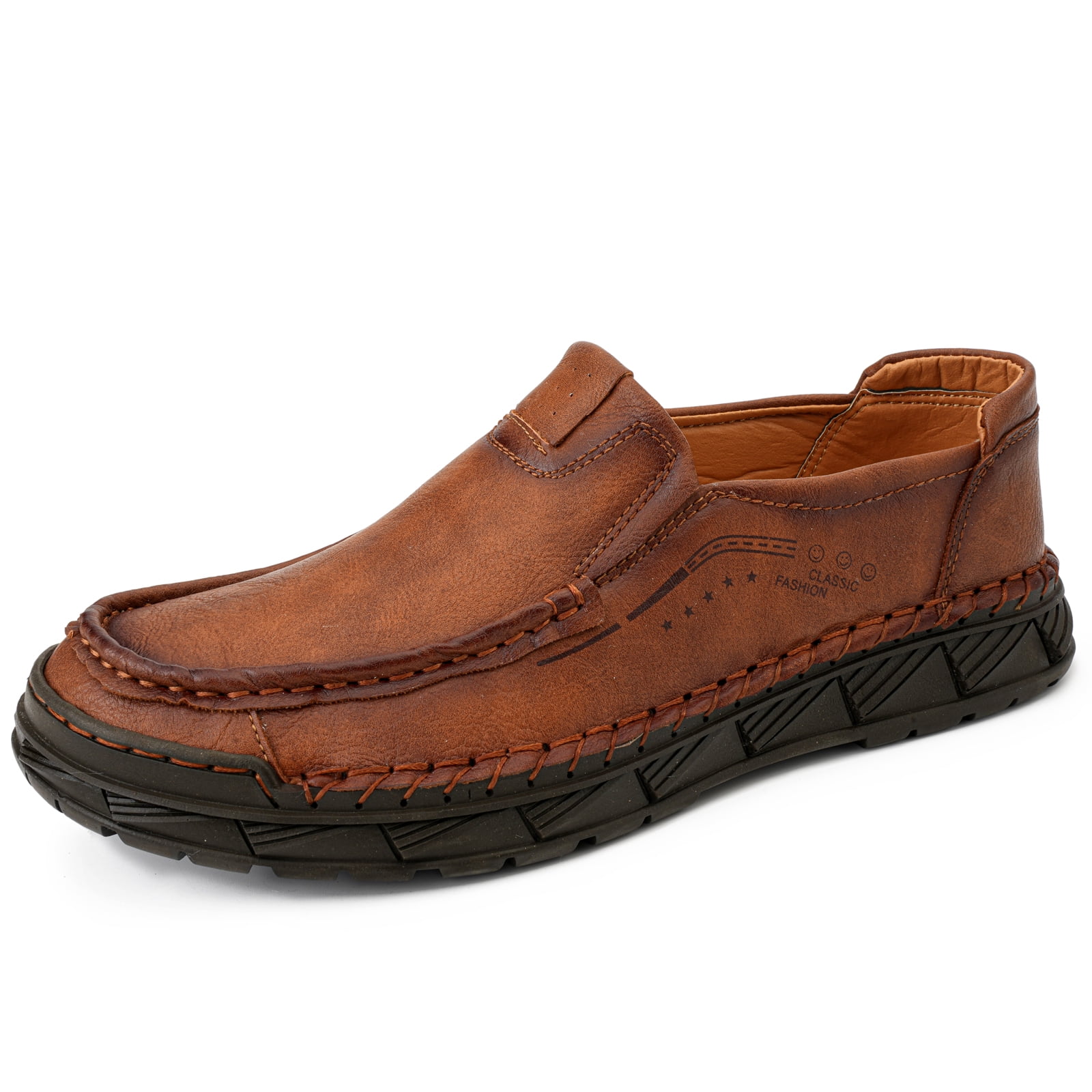 LASUDRAA Men Casual Slip On Loafers, Mens Comfortable Moccasin Shoes ...