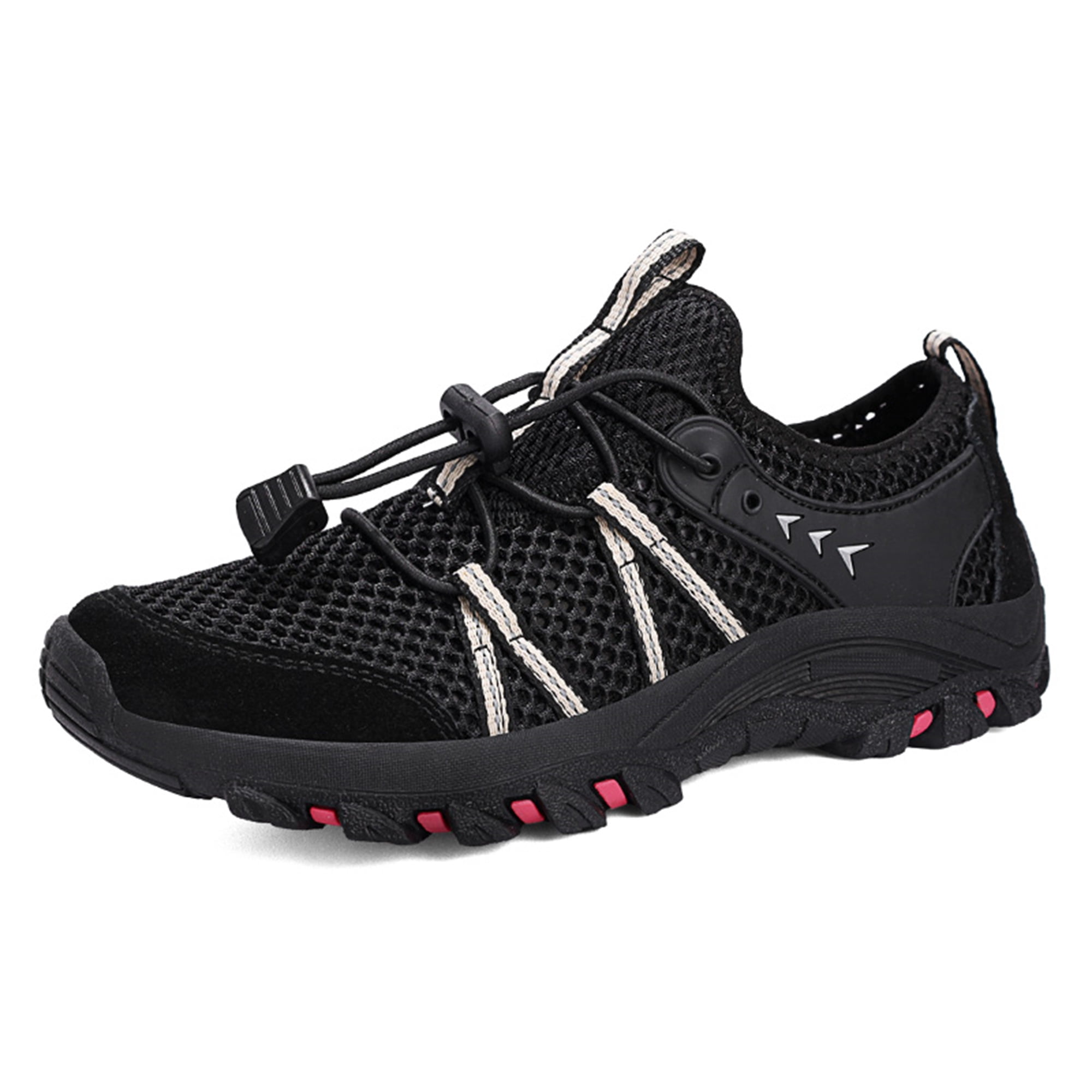 LASUDRAA Men Women Unisex Outdoor Hiking Shoes, Breathable Mesh Non‑Slip Lightweight Quick‑Lace Trekking Water Sneakers
