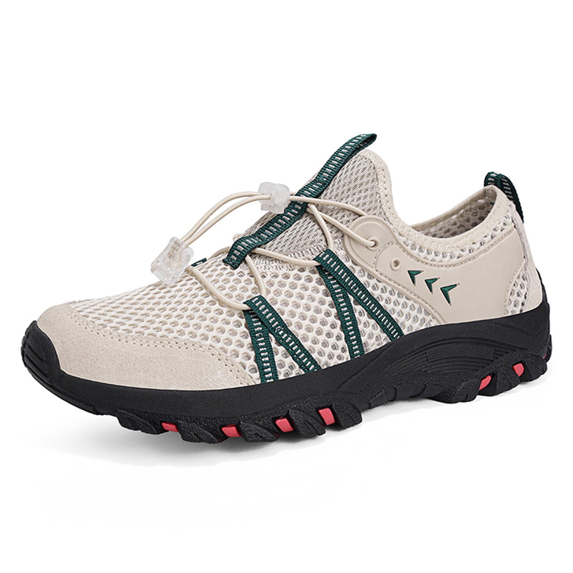 LASUDRAA Men Women Unisex Outdoor Hiking Shoes, Breathable Mesh Non‑Slip Lightweight Quick‑Lace Trekking Water Sneakers