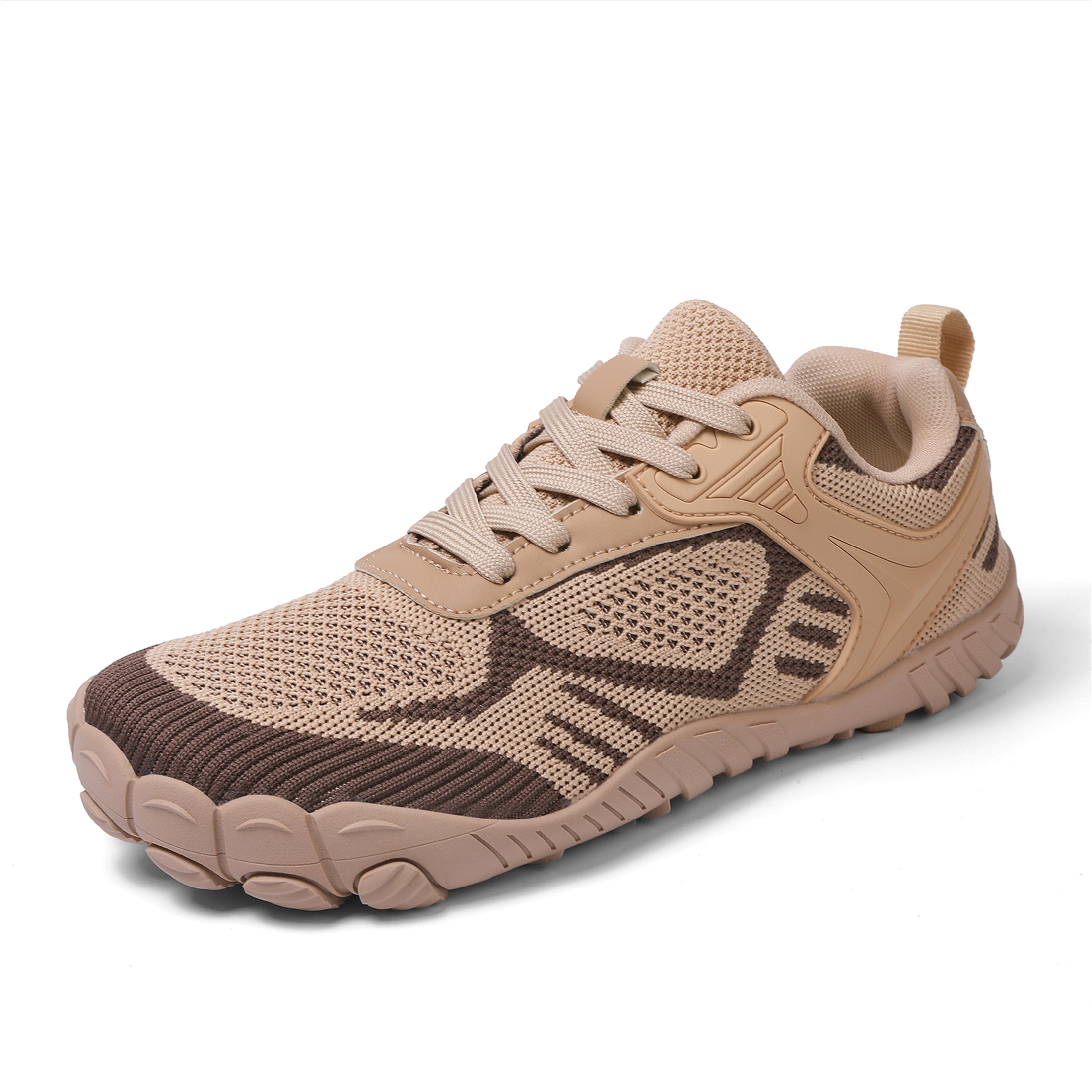 LASUDRAA Men Women Wide-Foot Barefoot Hiking Shoes, Lightweight Fly-Woven Trail Sneakers with Anti-Slip Sole for Walking & Fitness