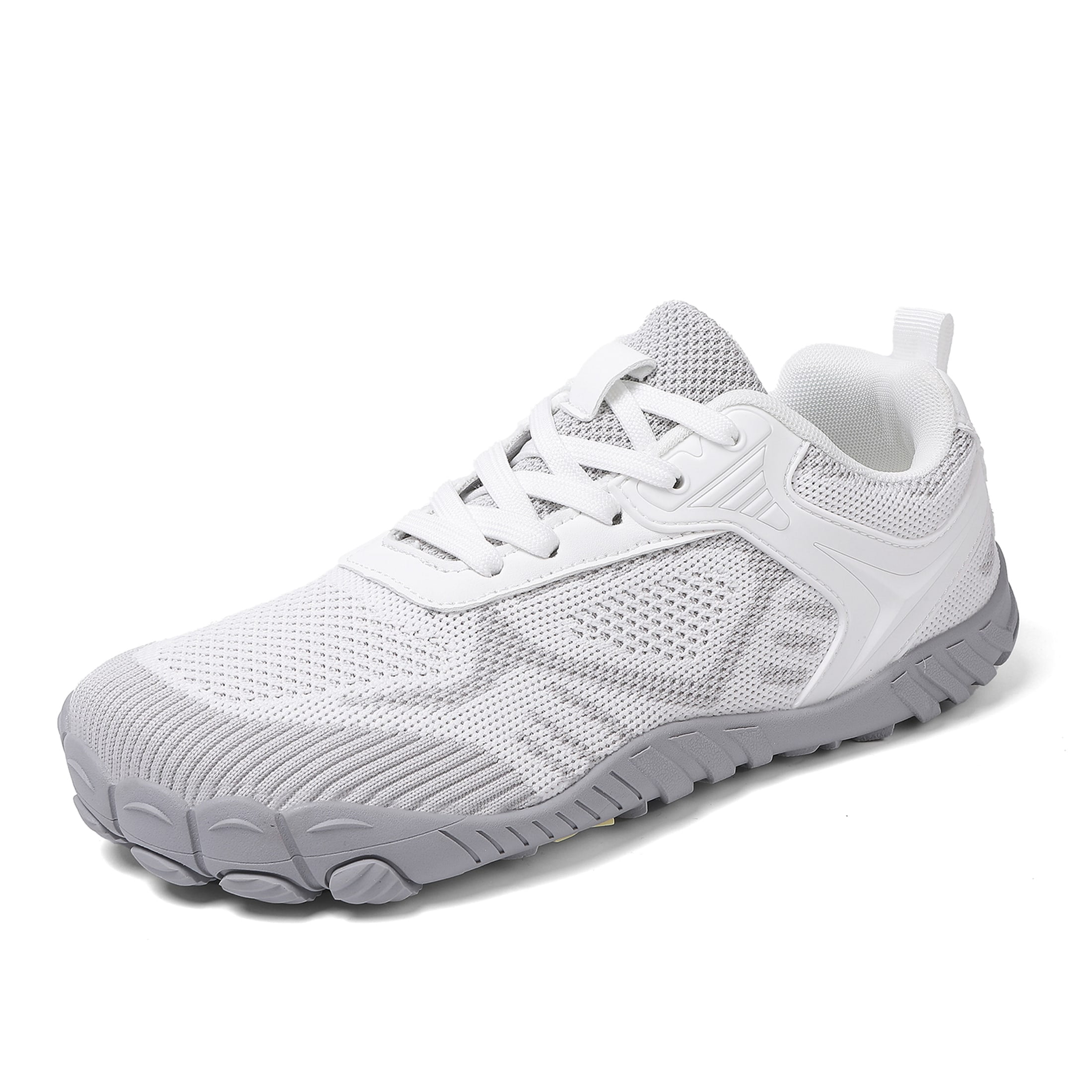 LASUDRAA Men Women Wide-Foot Barefoot Hiking Shoes, Lightweight Fly-Woven Trail Sneakers with Anti-Slip Sole for Walking & Fitness
