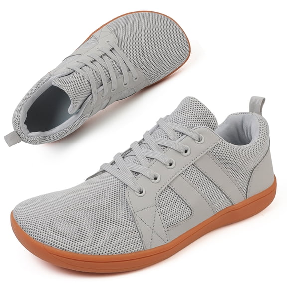LASUDRAA Men's Shoes Comfortable Walking Barefoot Minimalist Zero Drop Wide Width Fashion Sneaker