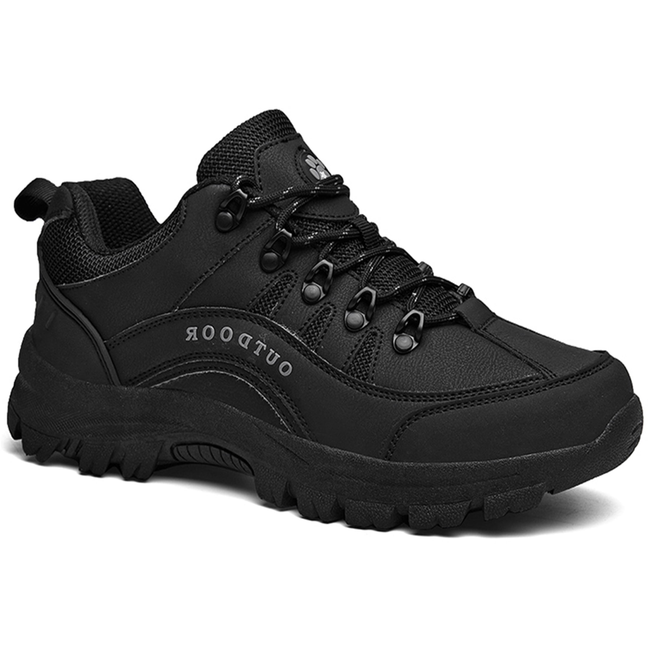 LASUDRAA Men's Hiking Shoes Waterproof Non-Slip Low-Up Sport Shoes Comfortable Outdoor Sneakers