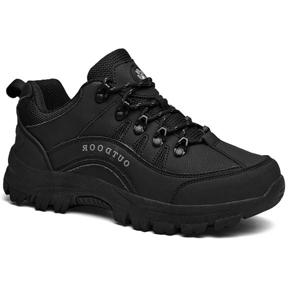 LASUDRAA Men's Hiking Shoes Waterproof Non-Slip Low-Up Sport Shoes Comfortable Outdoor Sneakers