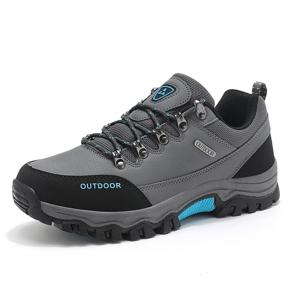LASUDRAA Men's Low Top Waterproof Hiking Shoes Trekking Trails Outdoor Work Shoes