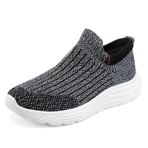 LASUDRAA Men's Mesh Sneakers Slip on Walking Shoes Breathable Comfort Casual Athletic Shoes