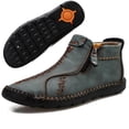 thumbnail image 1 of LASUDRAA Mens Ankle Boots Casual Fashion Loafers Shoes Side Zipper Boots Hand Stitching, 1 of 8