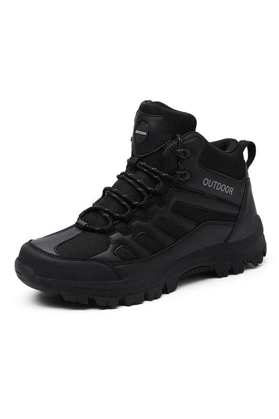 Mens Ankle-High Hiking Boots Breathable High-Top Outdoor Shoes for Trekking Trails, Camping & Travel