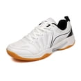 thumbnail image 1 of LASUDRAA Mens Badminton Shoes Lightweight Breathable Shock Absorption Durable Sports Shoes, 1 of 8