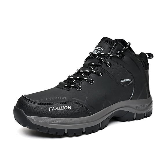 LASUDRAA Mens Hiking Shoes Waterproof Non-Slip Outdoor Trailing Boots Lightweight Comfortable Walking Shoes for Camping Hiking