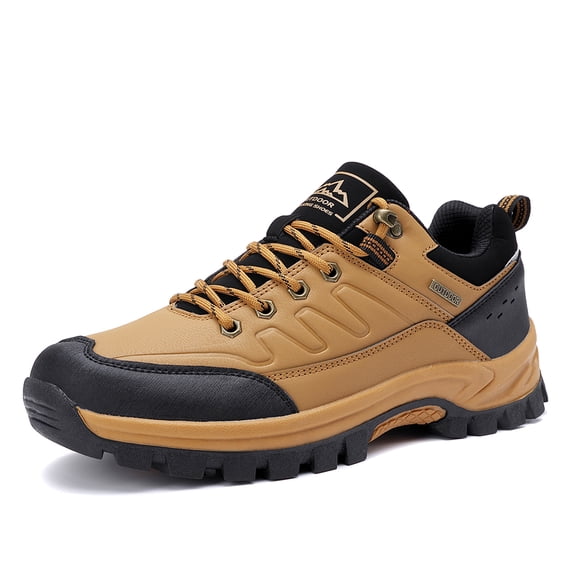 LASUDRAA Mens Hiking Shoes Waterproof Non-Slip Outdoor Trekking Trailing Boots for Camping Climbing