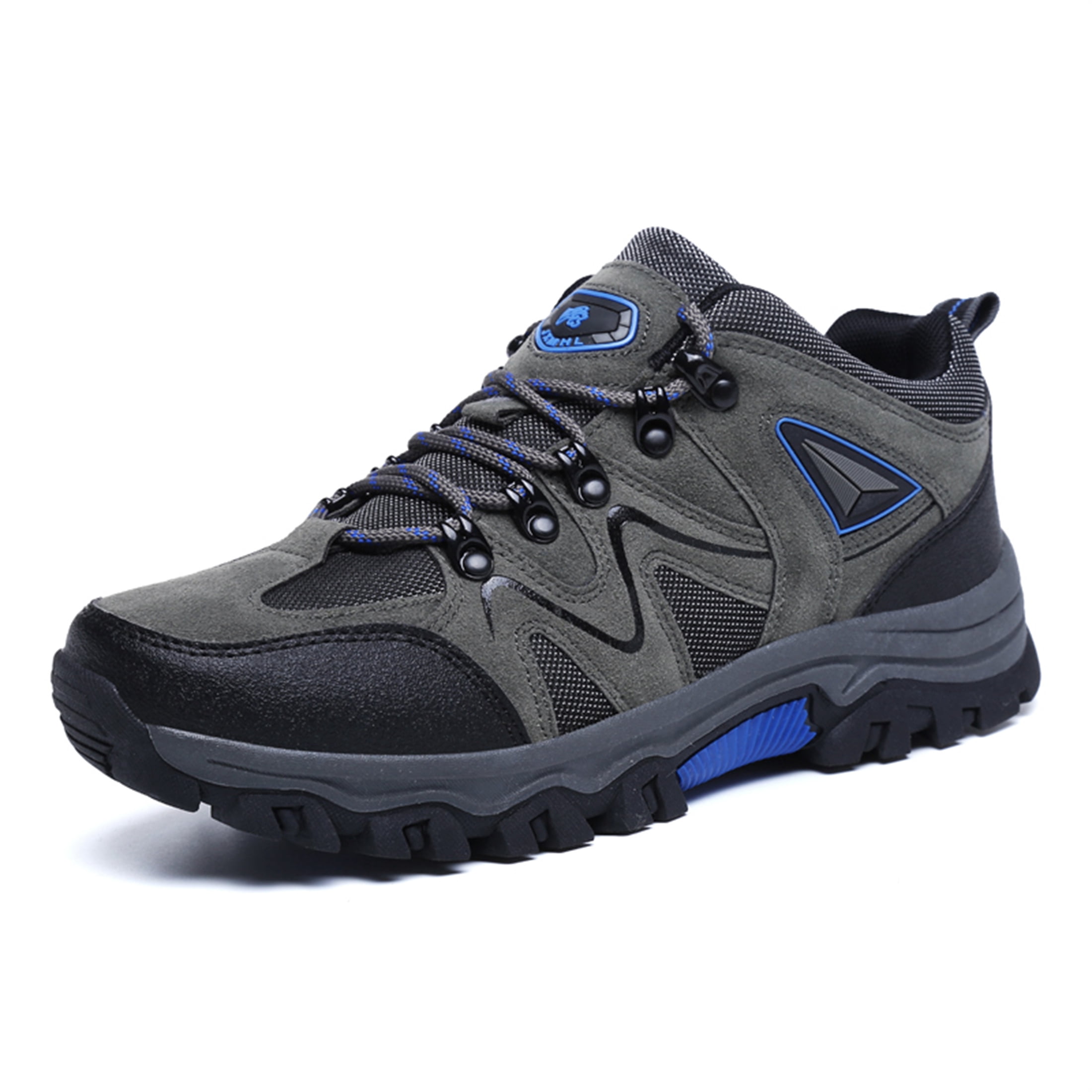 LASUDRAA Mens Lightweight Hiking Shoes Breathable Anti-Slip Outdoor Trail Trekking Shoes