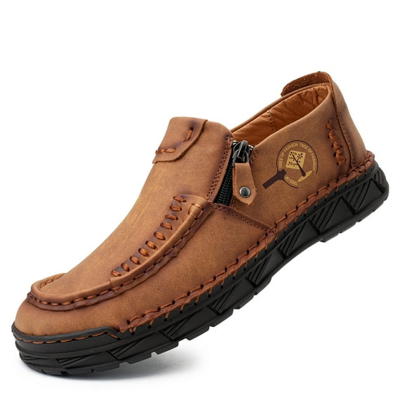 LASUDRAA Mens Walking Sneakers Luxury Leather Shoes Casual Shoes Loafers for Male