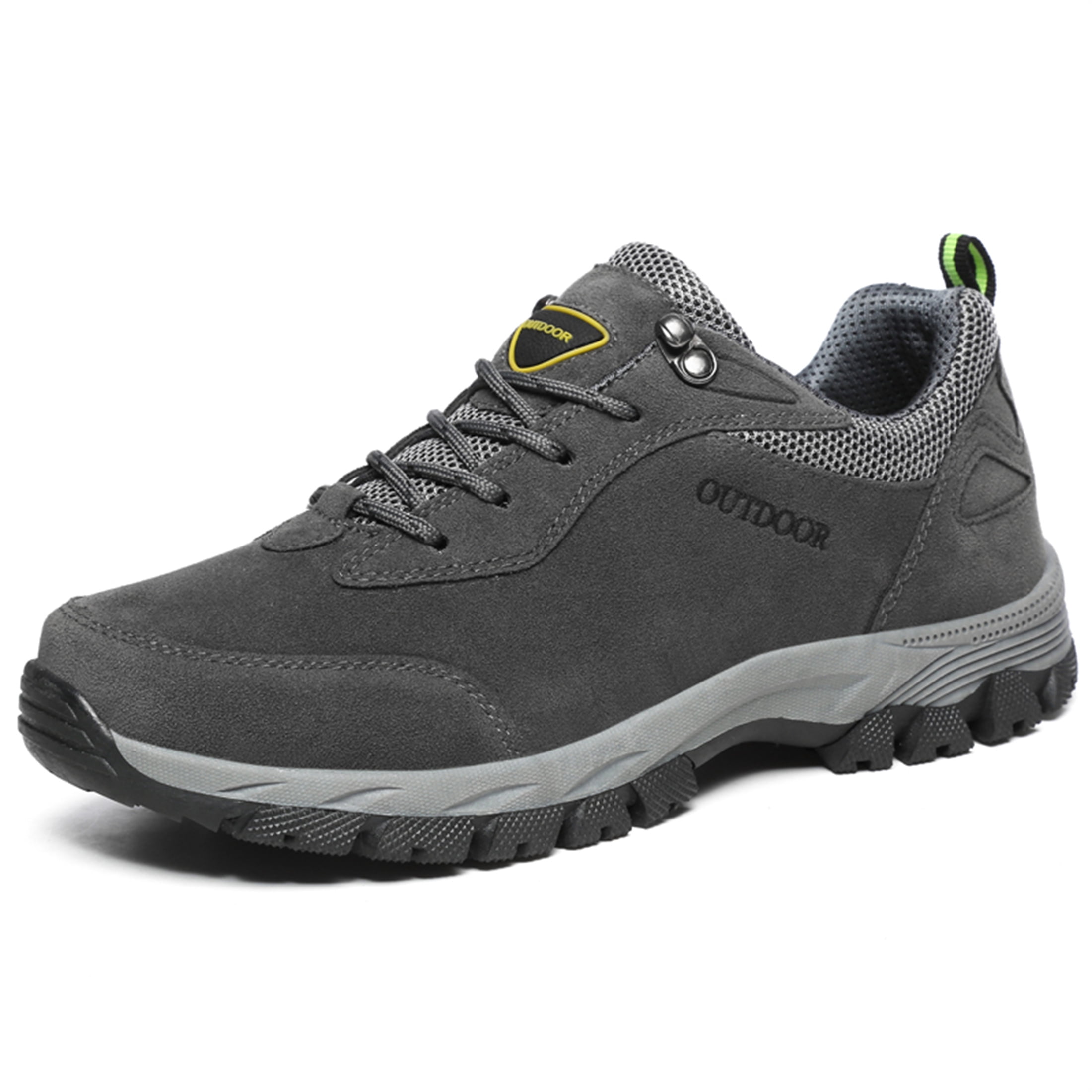 LASUDRAA Mens Waterproof Hiking Shoes Outdoor Trekking Trails Shoes Mountaineering Lightweight Athletic Shoes
