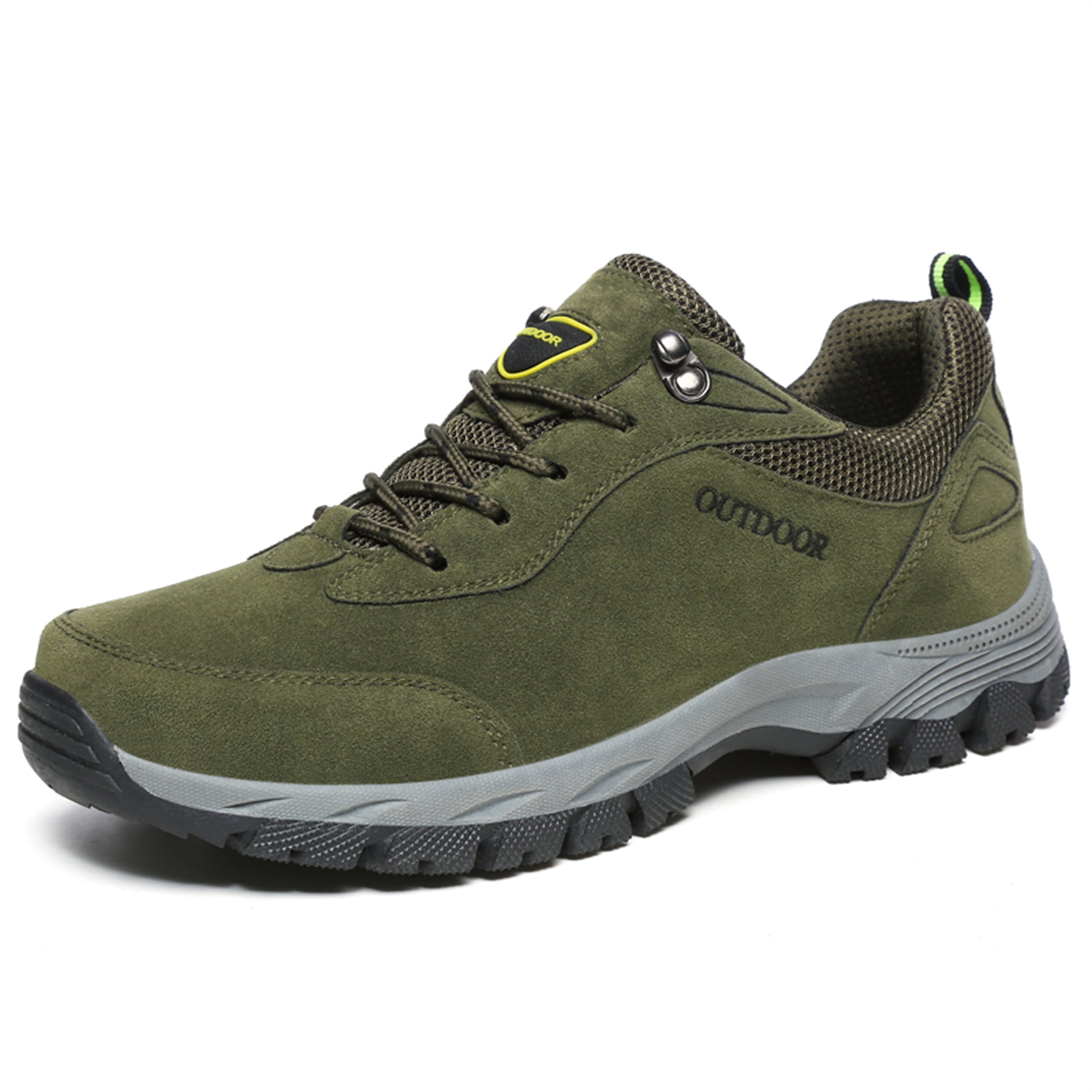 LASUDRAA Mens Waterproof Hiking Shoes Outdoor Trekking Trails Shoes Mountaineering Lightweight Athletic Shoes