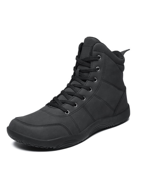 Mens Womens Hiking Boots Wide Toe Box Zero Drop Sole Ankle-High Boots