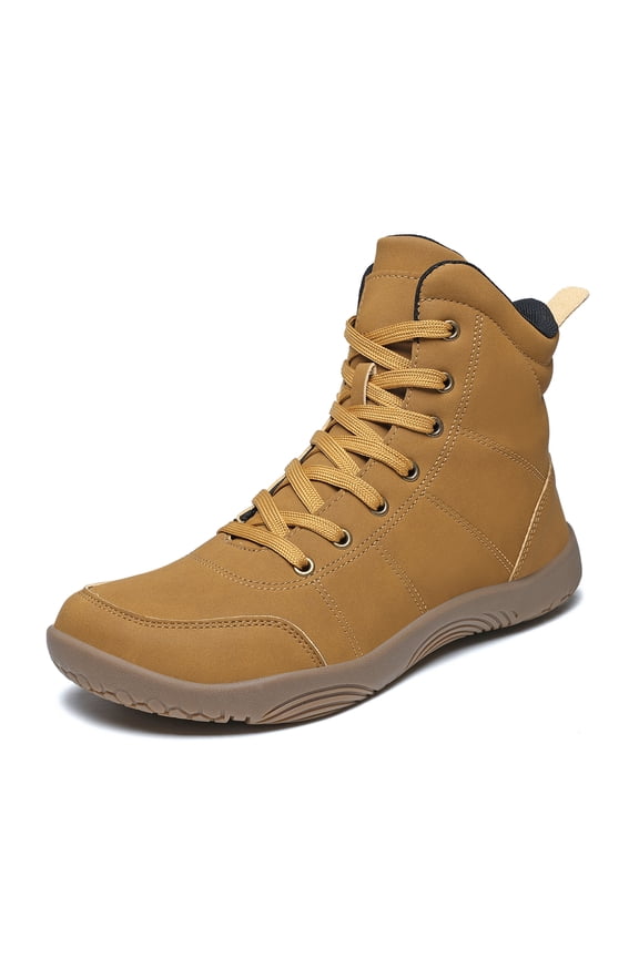 Mens Womens Hiking Boots Wide Toe Box Zero Drop Sole Ankle-High Boots