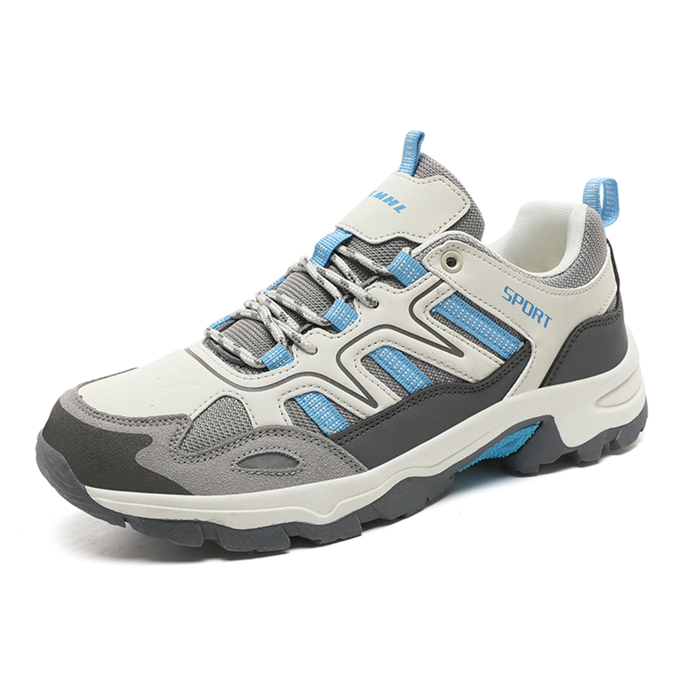 LASUDRAA Mens Womens Non-Slip Hiking Shoes Breathable Lightweight Outdoor Trekking Sneakers for Walking Camping