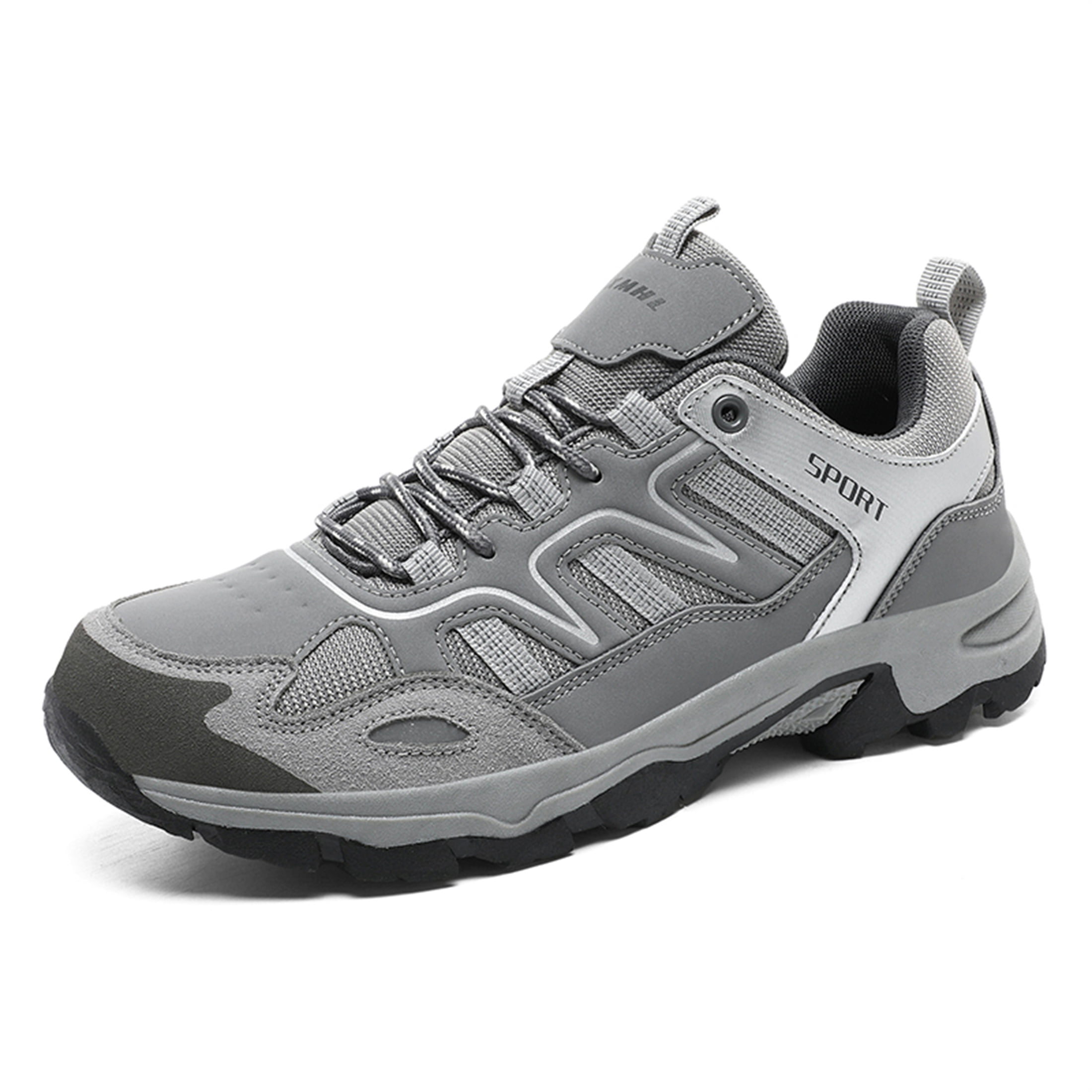 LASUDRAA Mens Womens Non-Slip Hiking Shoes Breathable Lightweight Outdoor Trekking Sneakers for Walking Camping