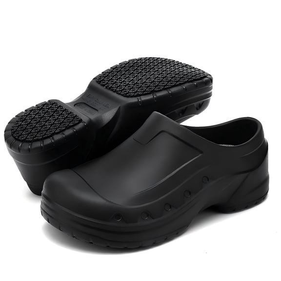 LASUDRAA Non Slip Chef Shoes for Men Women - Waterproof Oil Resistant Work Clogs, Anti-Fatigue Kitchen Shoes for Restaurant