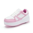 thumbnail image 1 of LASUDRAA Roller Skate Shoes for Kids Girls Women Detachable Wheeled Fashion Sneakers, 1 of 10