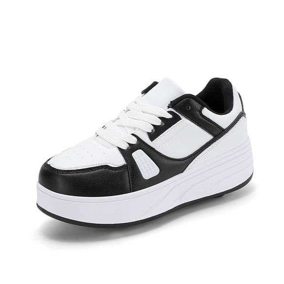 LASUDRAA Roller Skate Shoes for Kids Girls Women Detachable Wheeled Fashion Sneakers