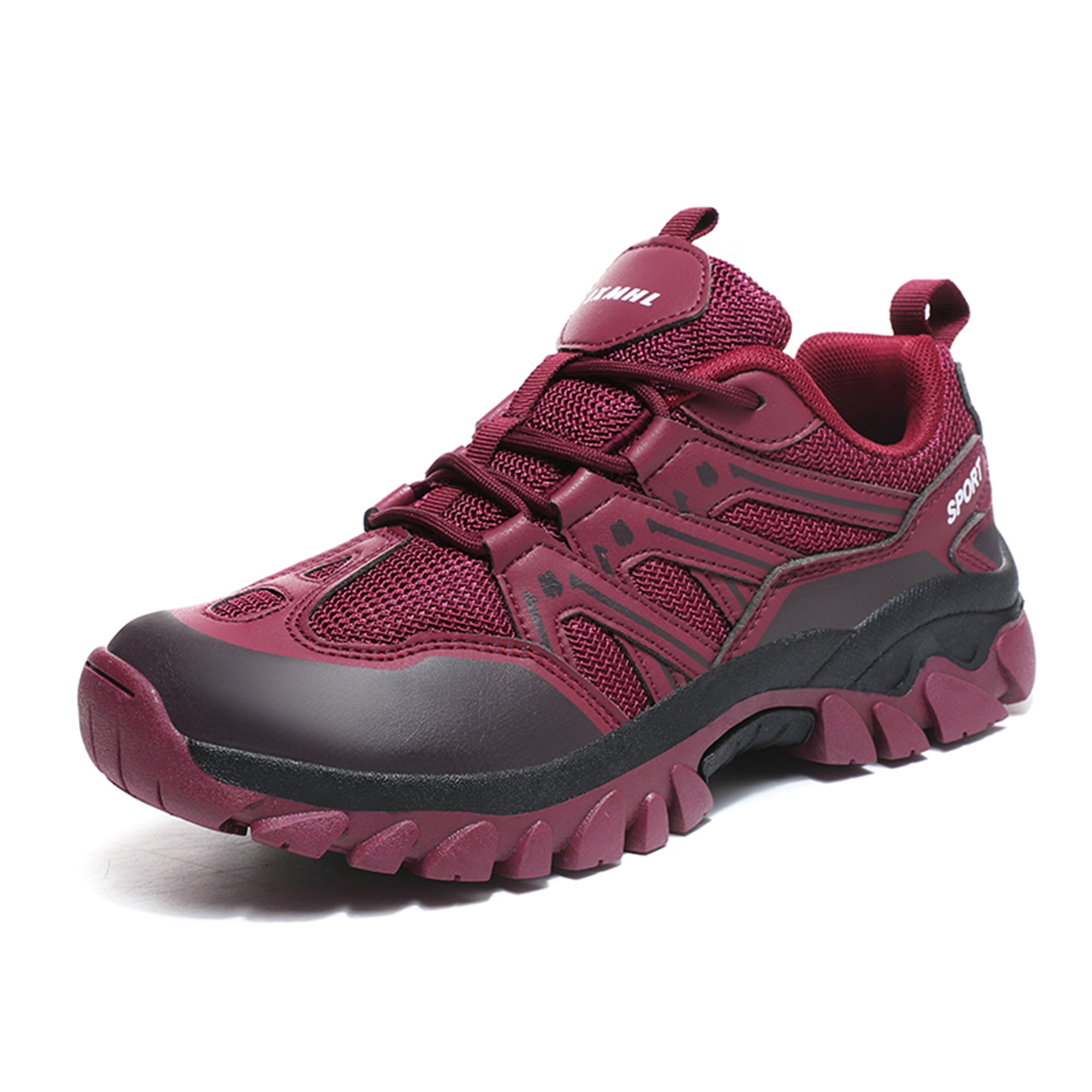 LASUDRAA Unisex Non-Slip Breathable Hiking Shoes for Men Women, Outdoor Trekking Trail Sneakers for Camping Walking