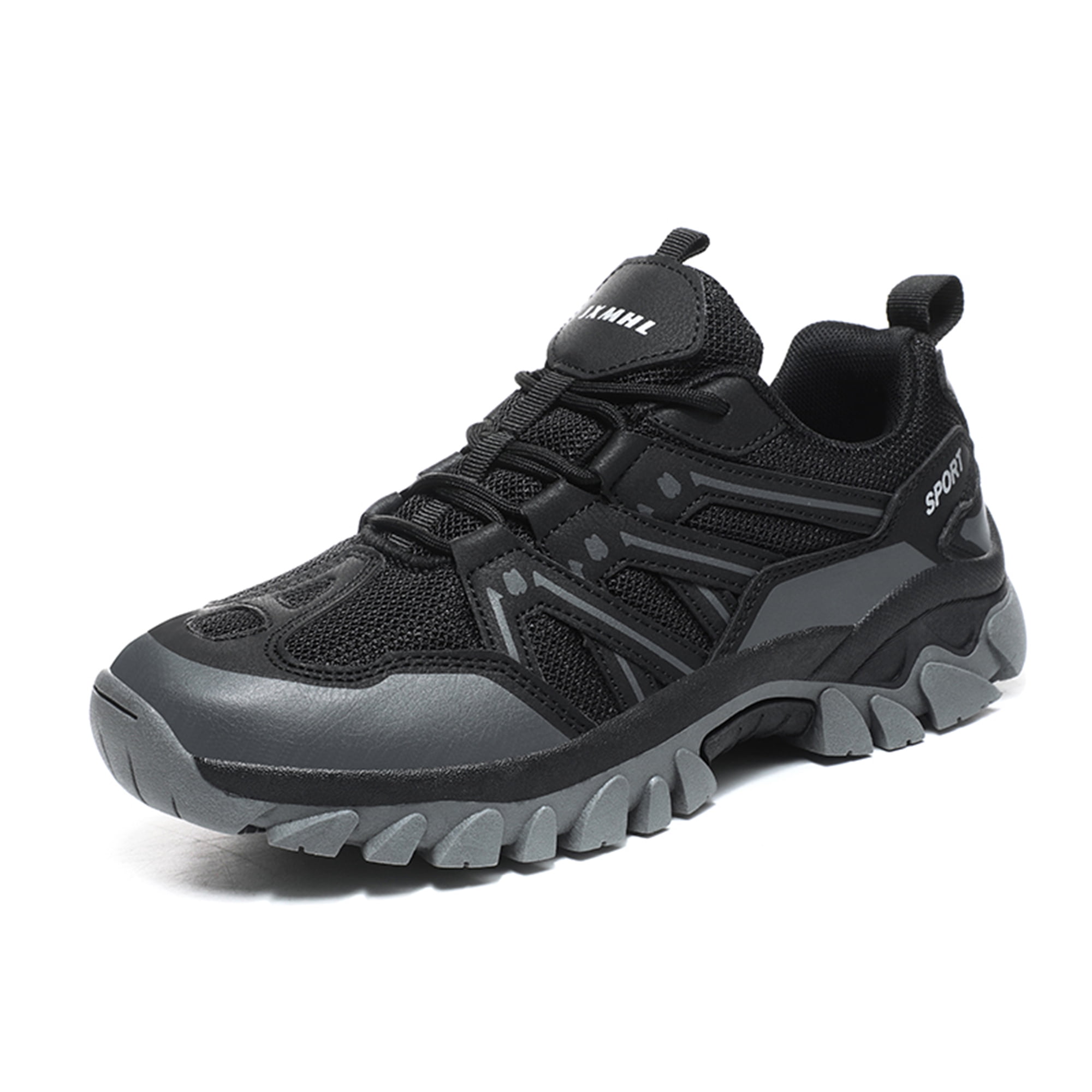 LASUDRAA Unisex Non-Slip Breathable Hiking Shoes for Men Women, Outdoor Trekking Trail Sneakers for Camping Walking