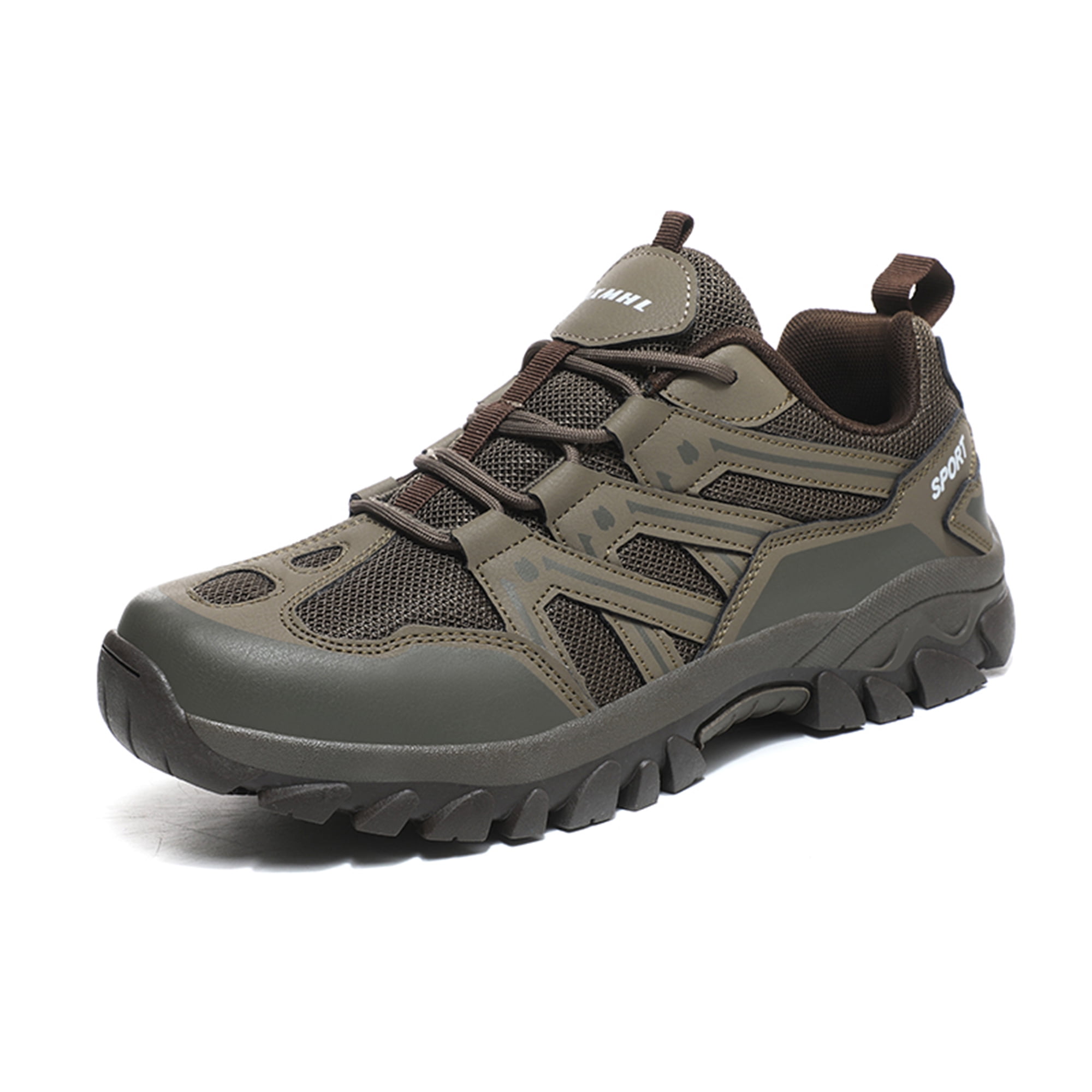 LASUDRAA Unisex Non-Slip Breathable Hiking Shoes for Men Women, Outdoor Trekking Trail Sneakers for Camping Walking