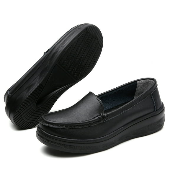 LASUDRAA Women Nurse Shoe Comfortable Breathable Work Shoe Slip-On Lightweight Comfortable Sneaker