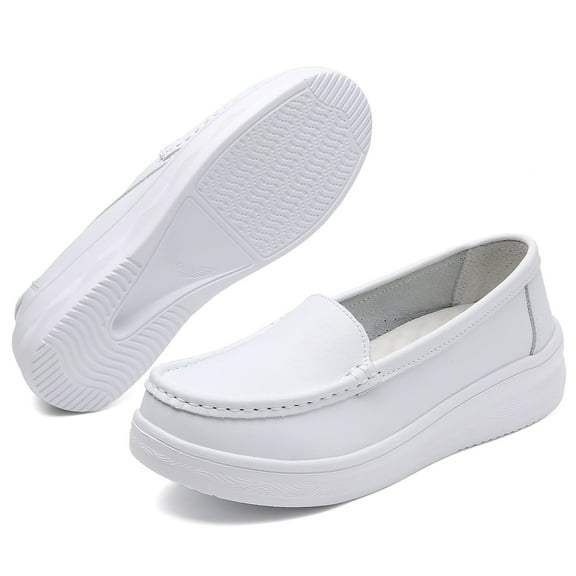 LASUDRAA Women Nurse Shoe Comfortable Breathable Work Shoe Slip-On Lightweight Comfortable Sneaker