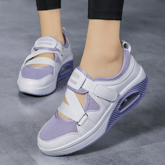 LASUDRAA Women Shoes Walking Lightweight Breathable Air Cushion Athletic Women's Sneakers