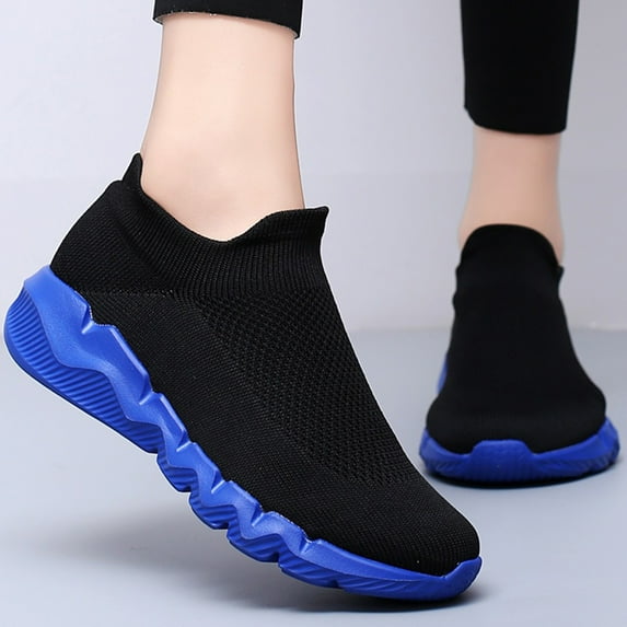 LASUDRAA Women Walking Shoes Casual Slip on Tennis Sneakers Comfort Athletic Gym Shoes for Ladies