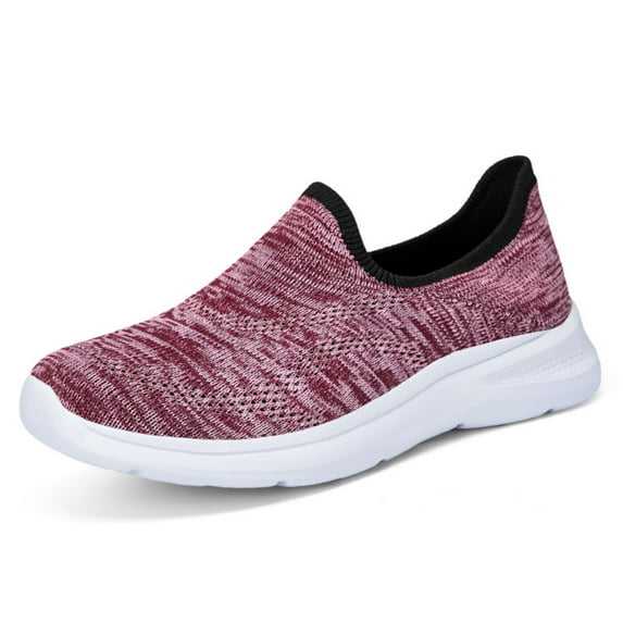 LASUDRAA Women's Sneakers Casual Running Breathable Athletic Shoes Flat On Lightweight Walking Shoes