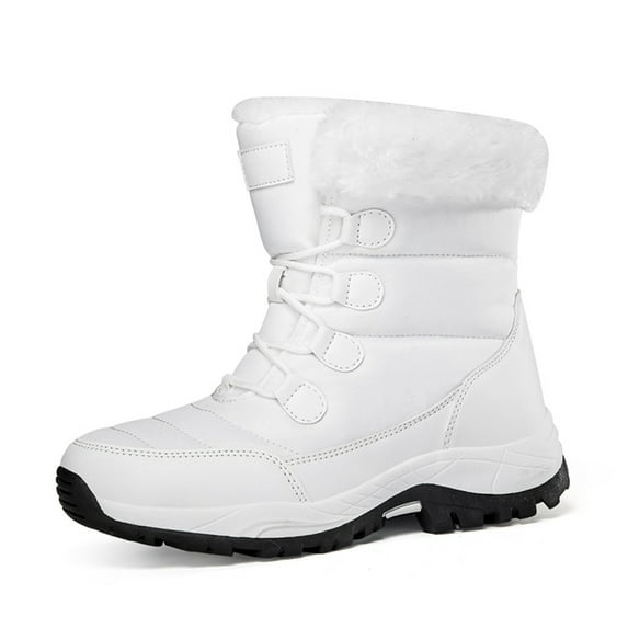 LASUDRAA Women's Warm Snow Boots Cold Weather Winter Boots Fur Lined Comfortable Lightweight