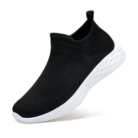 LASUDRAA Womens Slip on Shoes Lightweight Breathable Mesh Casual Sneakers Walking Shoes