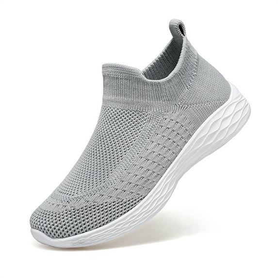 LASUDRAA Womens Slip on Shoes Lightweight Breathable Mesh Casual Sneakers Walking Shoes