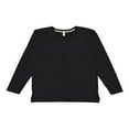 thumbnail image 1 of LAT 100% Combed Ringspun Cotton Long Sleeve Fine Jersey Tee 6918 Black XL, 1 of 3