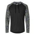 thumbnail image 1 of LAT 6917 Men's Hooded Raglan Long Sleeve Fine Jersey T-Shirt, 1 of 3