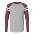 thumbnail image 1 of LAT 6934 Men's Gameday Mash-Up Long-Sleeve Fine Jersey T-Shirt (2 PACK), 1 of 1
