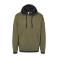 thumbnail image 1 of LAT 6996 Adult Statement Fleece Hoodie-Military Green/Black-L, 1 of 2