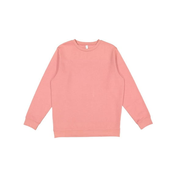 LAT Adult Crewneck Fleece Sweatshirt Men & Women, Mauvelous, Medium