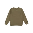 thumbnail image 1 of LAT Adult Crewneck Fleece Sweatshirt Men & Women, Military Green, Small, 1 of 1