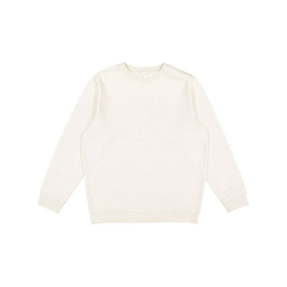 LAT Adult Crewneck Fleece Sweatshirt Men & Women, Natural Heather, Small