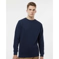 thumbnail image 1 of LAT Adult Crewneck Fleece Sweatshirt Men & Women, Navy, 3X-Large, 1 of 5