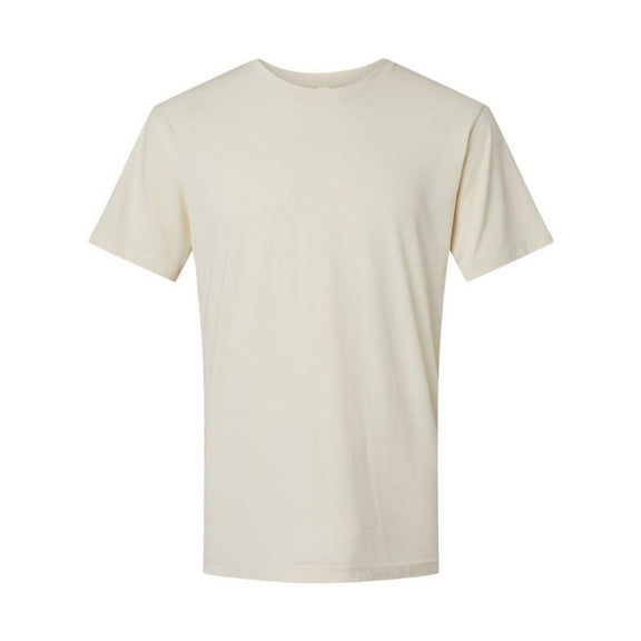 LAT Adult Unisex Crew Neck Short Sleeve Vintage Wash Jersey T-Shirt, Washed Natural, 2X