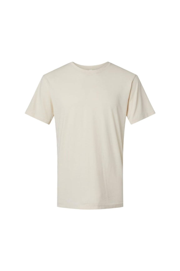 LAT Adult Unisex Crew Neck Short Sleeve Vintage Wash Jersey T-Shirt, Washed Natural, 3X