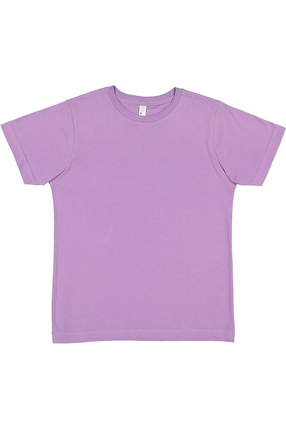 Crew Neck Short Sleeve Slim Fit Casual Plain T-Shirt, Lavendar