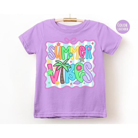 LAT Apparel Preppy Summer Vibes Shirt Girls Summer Shirts